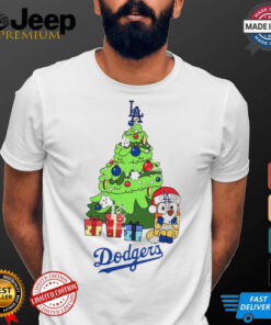 Los Angeles Dodgers Bluey Chilli Christmas Tree shirt