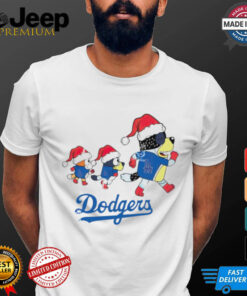 Los Angeles Dodgers Bluey Family Christmas shirt