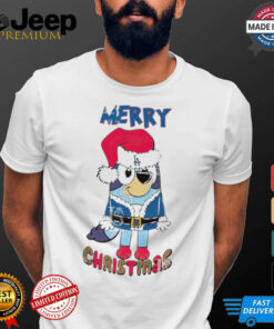 Los Angeles Dodgers Bluey Merry Christmas Bluey Santa Claus shirt