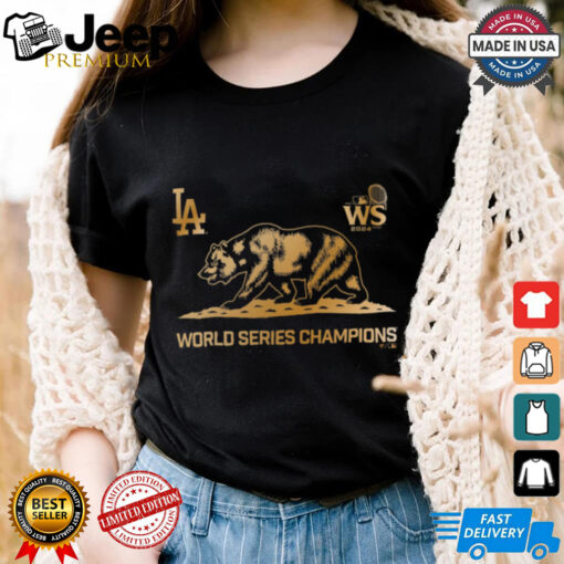 Los Angeles Dodgers Fanatics 2024 World Series Champions Fanatics Exclusive Cali Bear T Shirt