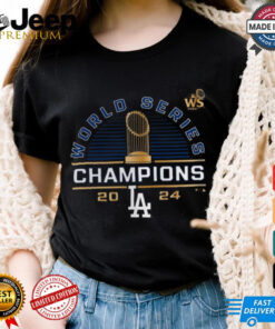 Los Angeles Dodgers Fanatics 2024 World Series Champions Tri Blend T Shirt