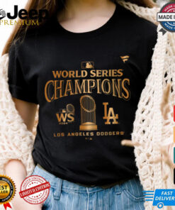 Los Angeles Dodgers Fanatics Black 2024 World Series Champions Locker Room Parade T Shirt