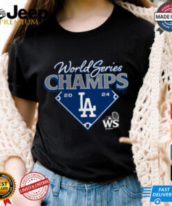 Los Angeles Dodgers Fanatics Heather Charcoal 2024 World Series Champions Shirt