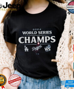 Los Angeles Dodgers Fanatics Royal 2024 World Series Champions Official Logo T Shirt