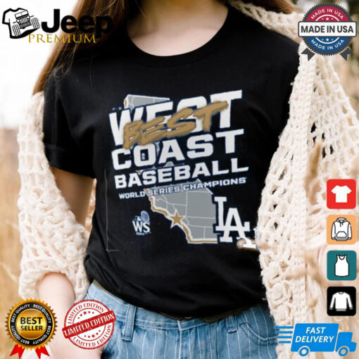 Los Angeles Dodgers Fanatics Women’s 2024 World Series Champions Shut Out T Shirt