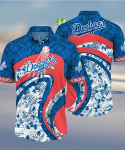 Los Angeles Dodgers MLB Collar Logo All Over Print Hawaiian Shirt Men And Women Gift