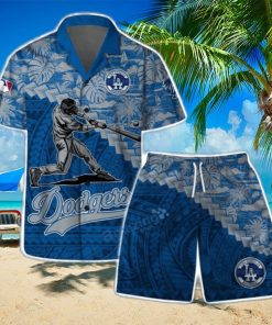 Los Angeles Dodgers MLB Flower 3D Life Style Summer Hawaiian Shirt & Short