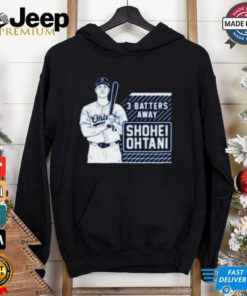 Los Angeles Dodgers MLB Shohei Ohtani Tracker 3 Batters Away t shirt