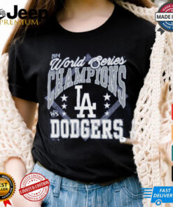 Los Angeles Dodgers Majestic Threads Royal 2024 World Series Champions T Shirt