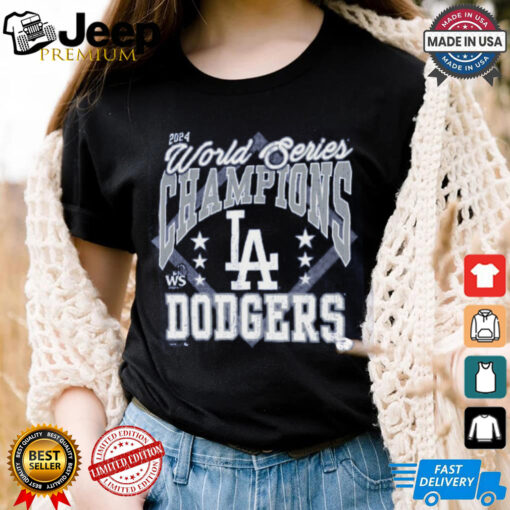 Los Angeles Dodgers Majestic Threads Royal 2024 World Series Champions T Shirt