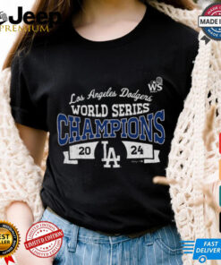 Los Angeles Dodgers Majestic Threads Women's 2024 World Series Champions T Shirt