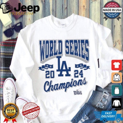 Los Angeles Dodgers Mitchell & Ness Cream 2024 World Series Champions Shirt