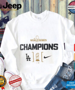 Los Angeles Dodgers Nike 2024 World Series Champions Trophy T Shirt