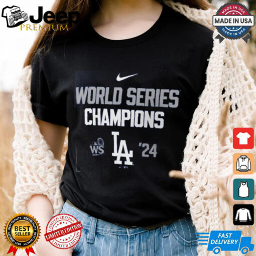 Los Angeles Dodgers Nike Royal 2024 World Series Champions T Shirt