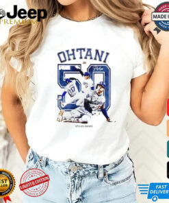 Los Angeles Dodgers Shohei Ohtani 50 Stolen Bases signature shirt