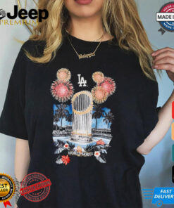 Los Angeles Dodgers firework 2024 World Series Champions shirt