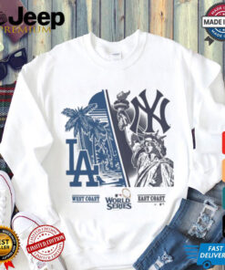 Los Angeles Dodgers vs. New York Yankees ’47 2024 World Series Matchup Split T Shirt