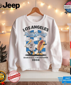 Los Angeles Dodgers world famous baseball champions 2024 baseball hotdog shirt