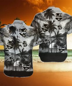 Los Angeles Kings NHL Hawaii Coconut And Logo Full Printed Hawaiian Shirt