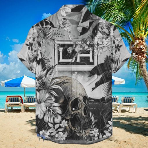 Los Angeles Kings NHL Hawaiian Shirt Tropical Skull Design For Men Women