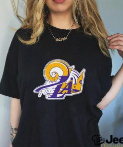 Los Angeles Lakers Dodgers Kings Mash Up Logo T shirt