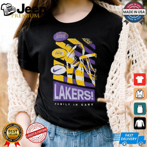 Los Angeles Lakers Family In Game Nike T Shirts