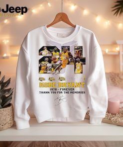 Los Angeles Lakers Kobe Bryant 1987 Forever Thank You For The Memories Signature shirt