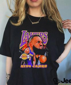 Los Angeles Lakers Lebron James king James big head signature shirt