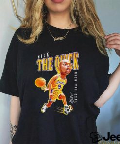 Los Angeles Lakers Nick Van Exel Nick the quick signature shirt