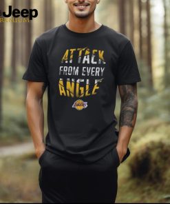 Los Angeles Lakers Under Armour Youth Combine Authentic Attack from Every Angle Performance T Shirt