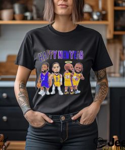 Los Angeles Lakers chibi players Happy New Year 2024 shirt