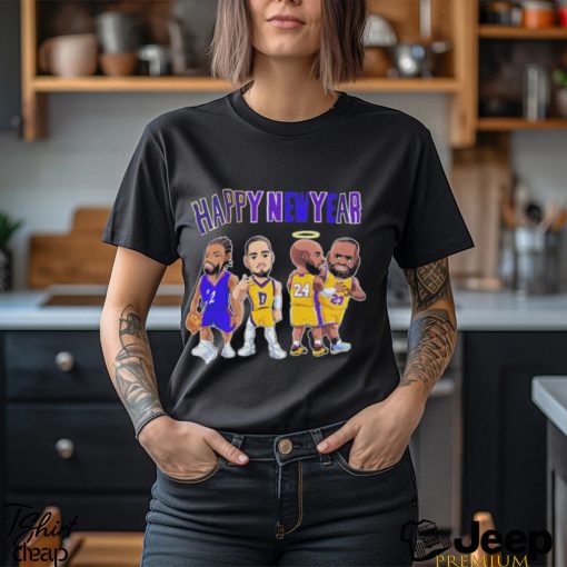 Los Angeles Lakers chibi players Happy New Year 2024 shirt