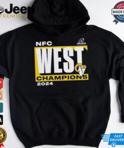 Los Angeles Rams 2024 NFC West Division Champions Big & Tall Conquer T Shirt