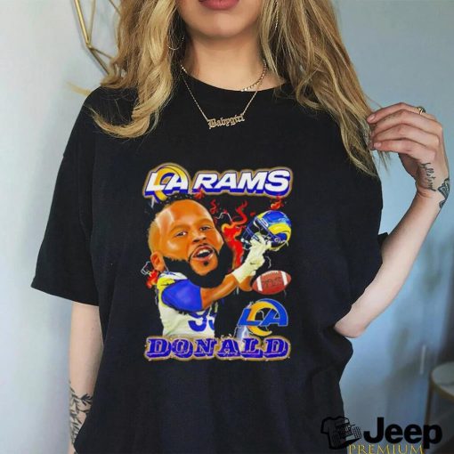 Los Angeles Rams Aaron Donald big head signature shirt