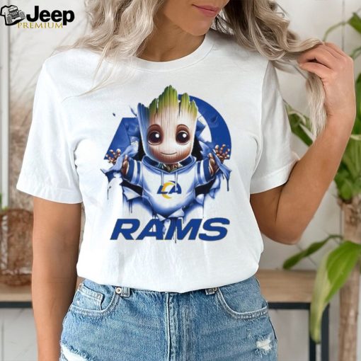 Los Angeles Rams Baby Groot Blood Inside Me Shirt