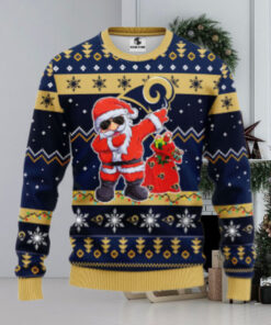 Los Angeles Rams Dabbing Santa Claus Ugly Christmas Sweater