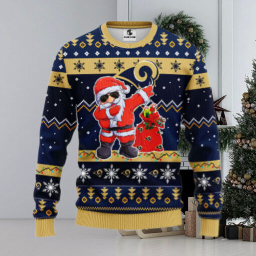 Los Angeles Rams Dabbing Santa Claus Ugly Christmas Sweater