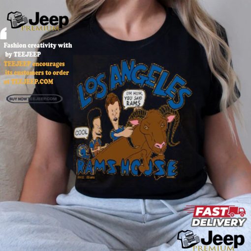 Los Angeles Rams NFL x Homage x Beavis and Butt Head Unisex Tri Blend T Shirt