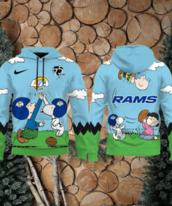 Los Angeles Rams X Snoopy Peanuts 75th Anniversary Hoodie