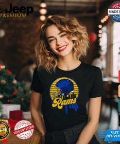 Los Angeles Rams football Skyline helmet T Shirt