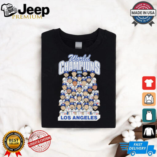 Los Angeles World Champions Team Cartoon Royal Shirt