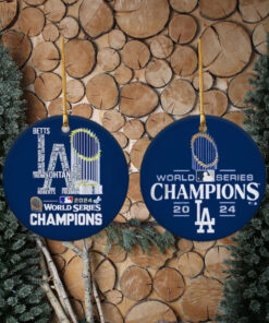 Los Angeles World Series Champions 2024 Baseball Ornaments for Christmas Tree Los Angeles Baseball World Series