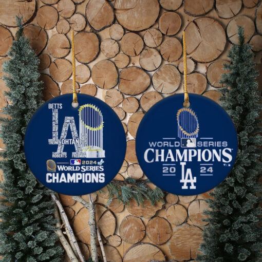 Los Angeles World Series Champions 2024 Baseball Ornaments for Christmas Tree Los Angeles Baseball World Series