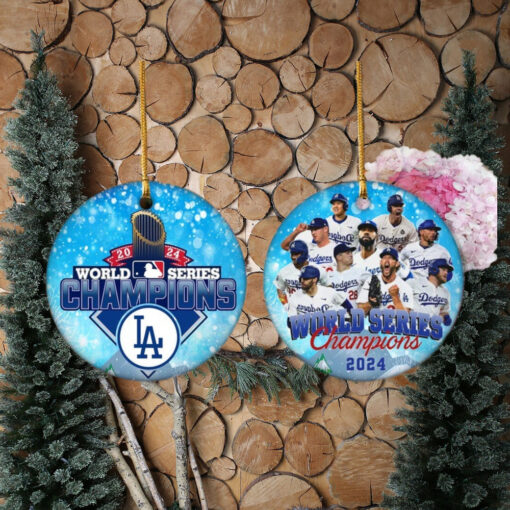 Los Angeles World Series Champions 2024 Baseball Ornaments