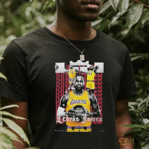 Los angeles Lakers lebron james true king fan T shirt