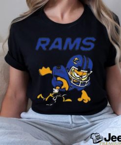 Los angeles rams garfield cat grumpy football player shirt