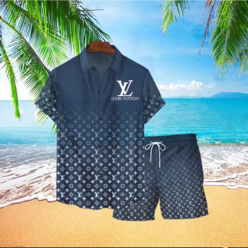 Louis Vuitton Gradient Luxury Hawaiian Set For Summer