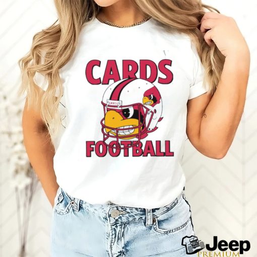 Louisville Cardinals Cards football mascot wear helmet Ringer shirt