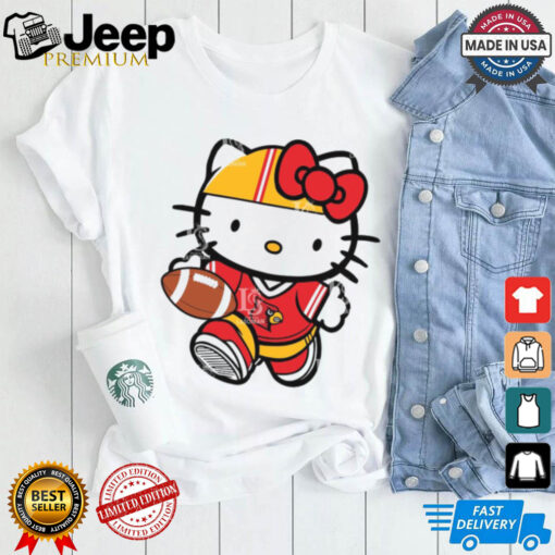 Louisville Cardinals Cute Hello Kitty Football 9 shirt