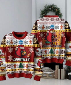 Louisville Cardinals Football They Not Like Us Christmas Ugly Sweater